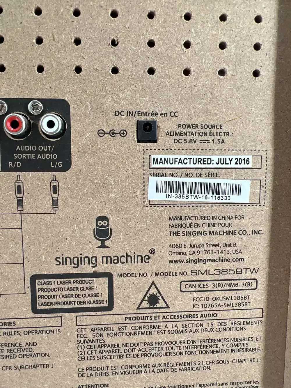 Singing Machine White Karaoke Kit | Kids OS Size Includes Microphones